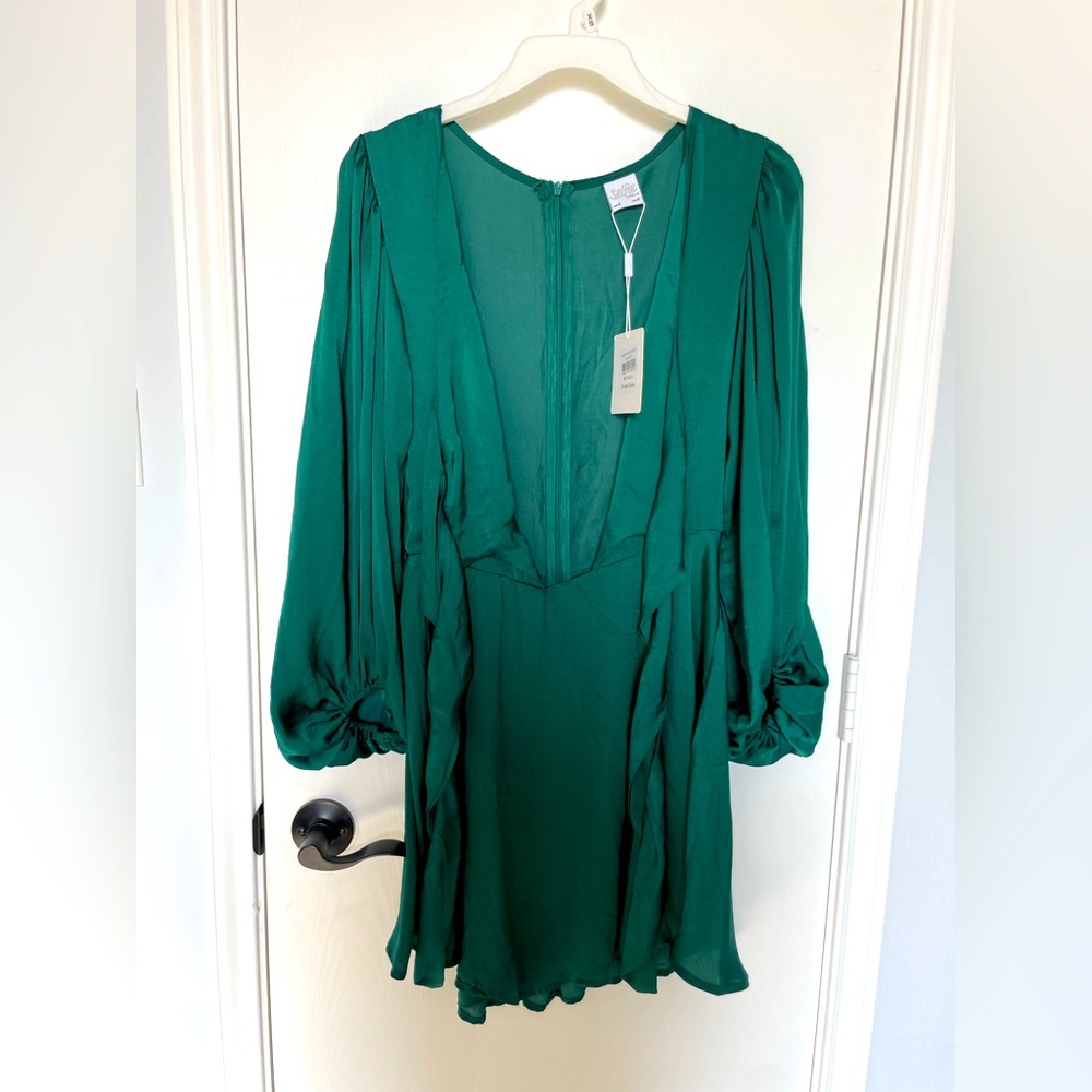 Forest green dress